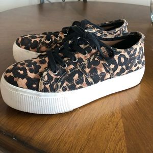 Steve Madden cheetah platform sneakers
